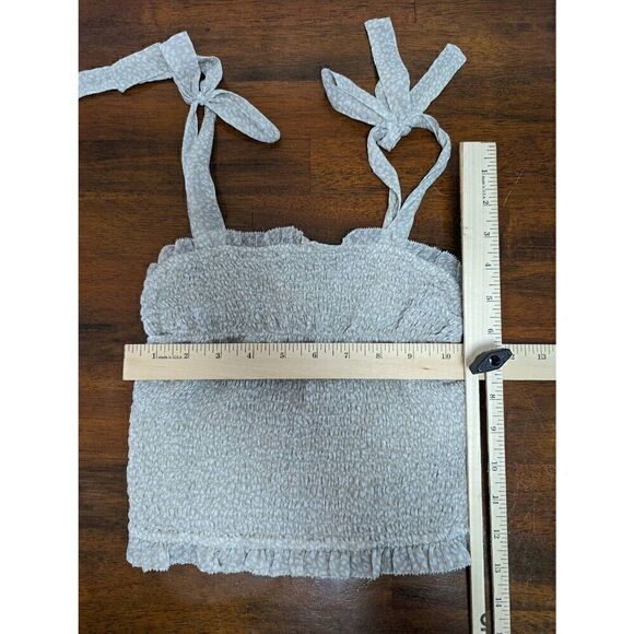 Abercrombie & Fitch Crop Top With Straps that Tie at Shoulders Women's Size Extr - Picture 6 of 6